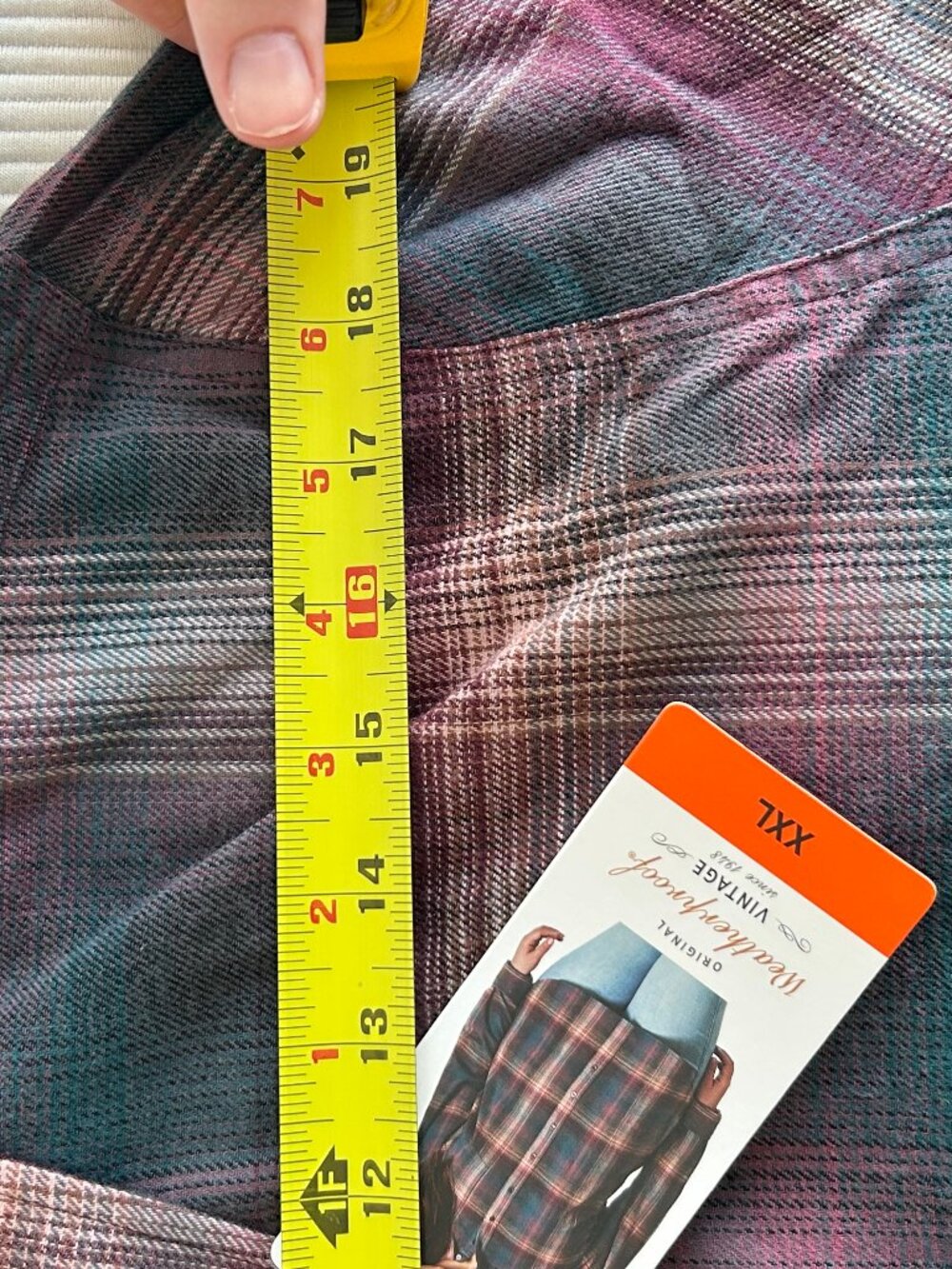 NWT Women's Weatherproof Vintage Flannel Shirt, size XXL - Picture 8 of 9